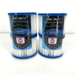 Bestway Type VI Spa Replacement Filters for Coleman SaluSpa Pump‎ 90352E, 4-Pack